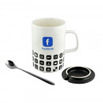 Facebook Logo Mug Set