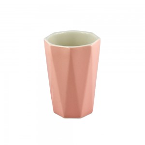 Faceted Pastel Mug - Pink