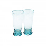 Shot Glasses with Colored Base - aqua blue 