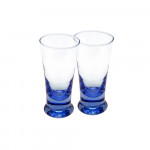 Shot Glasses with Colored Base - Blue