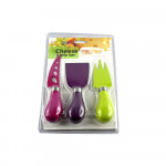 3 pc Colorful Cheese Knife Set 