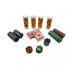 126 pc Poker Drinking Game Set