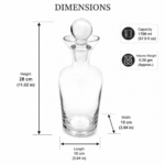 Premium Glass Whisky Decanter with Airtight Lid - 750 ml - Image 4
