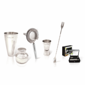 4 Pc Cocktail Accessories Set: Simple, Sleek, and Essential